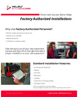 FRY-SCFHD250G-Factory Authorized Installation