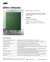 SUM-BRF611WHGADA-Spec Sheet