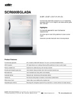 SUM-SCR600BGLADA-Spec Sheet