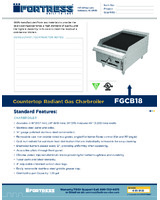 FOR-FGCB18-Spec Sheet