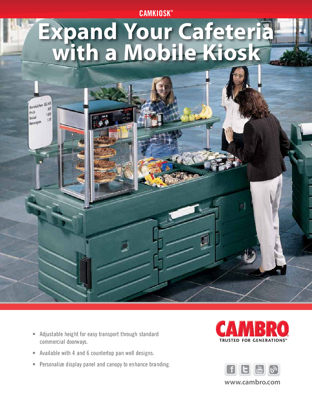 Cambro KVC856C192 Vending Merchandising Kiosk