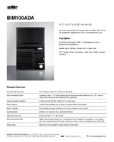 SUM-BIM100ADA-Spec Sheet
