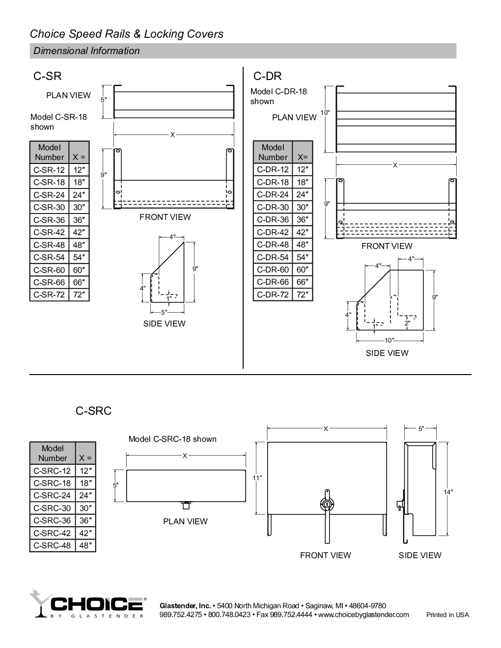 Glastender C-DR-67 Speed Rail / Rack