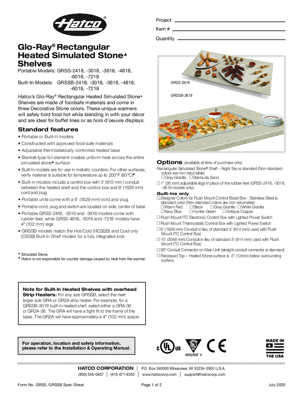 Hatco GRSSB-2418 Heated Shelf Food Warmer