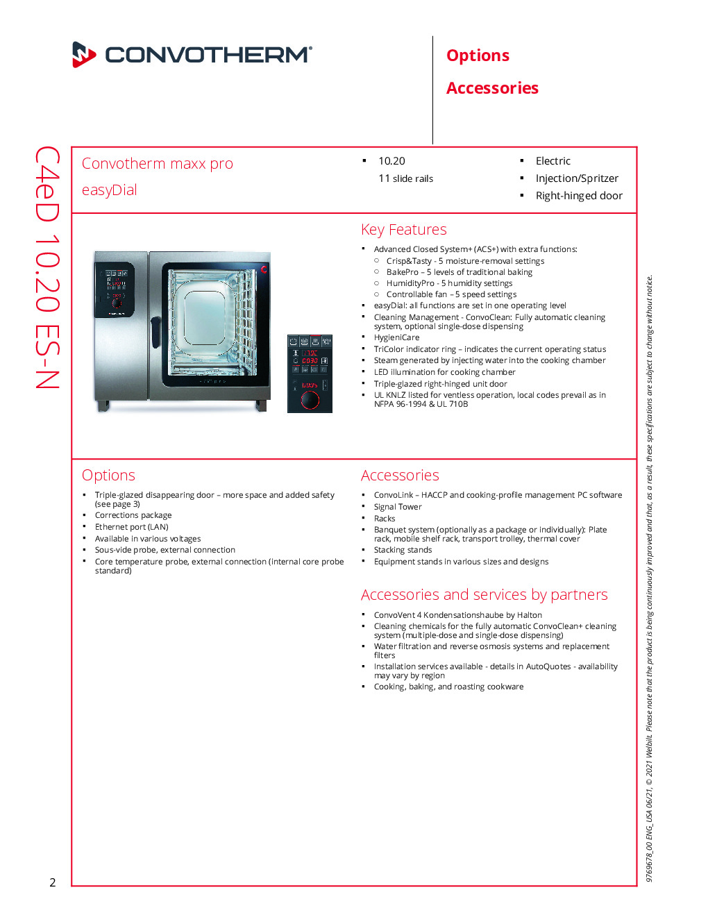 Convotherm C4 ED 10.20ES-N Electric Combi Oven