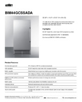 SUM-BIM44GCSSADA-Spec Sheet