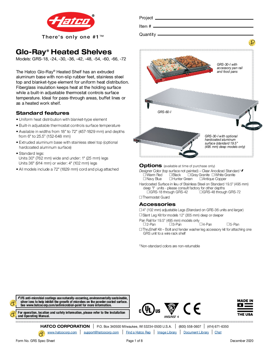 Hatco GRS-36 Glo-Ray Heated Shelves