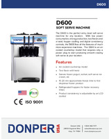 DON-D600-Spec Sheet