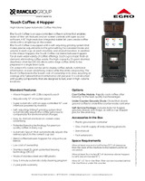EGR-EGRO-NEXT-TOUCH-COFFEE-4-HOPPER-Spec Sheet
