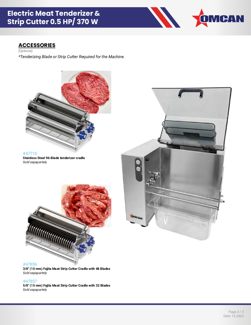 Omcan USA 47709 Electric Meat Tenderizer
