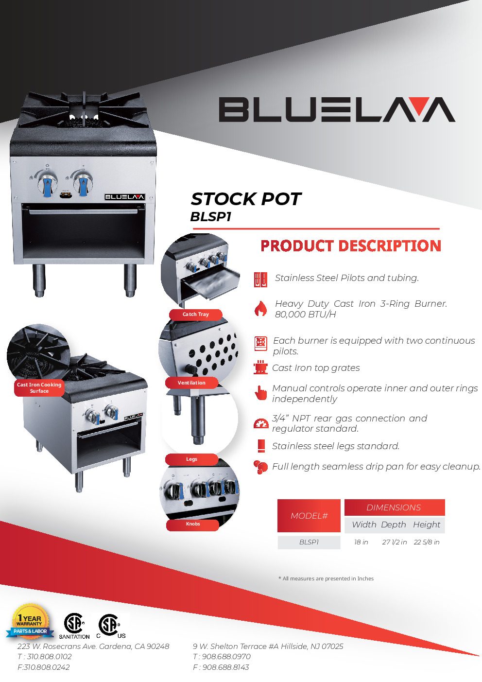 Blue Air BLSP1 Stock Pot