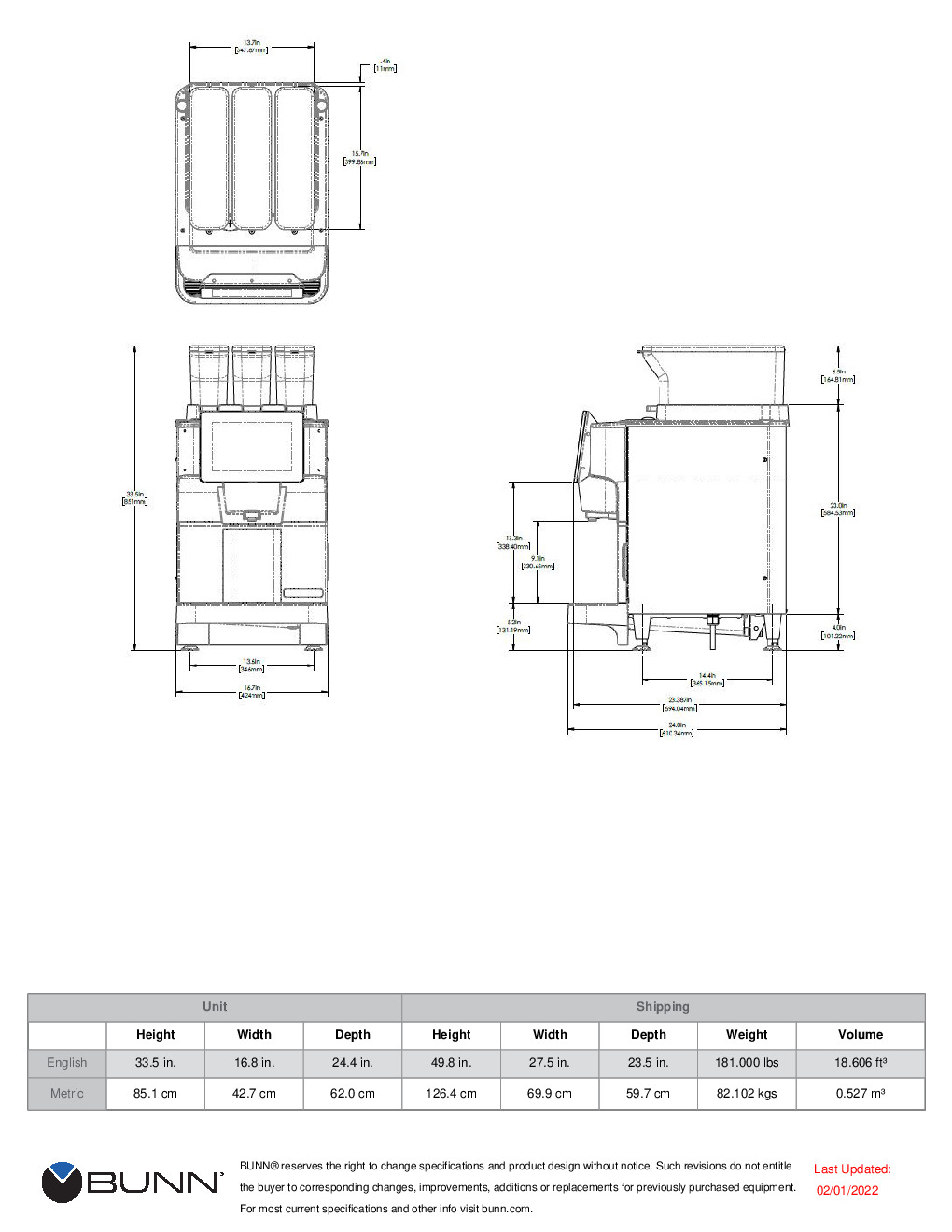 FAST CUP, 208V 60 HZ - Bean to Cup - BUNN Commercial Site