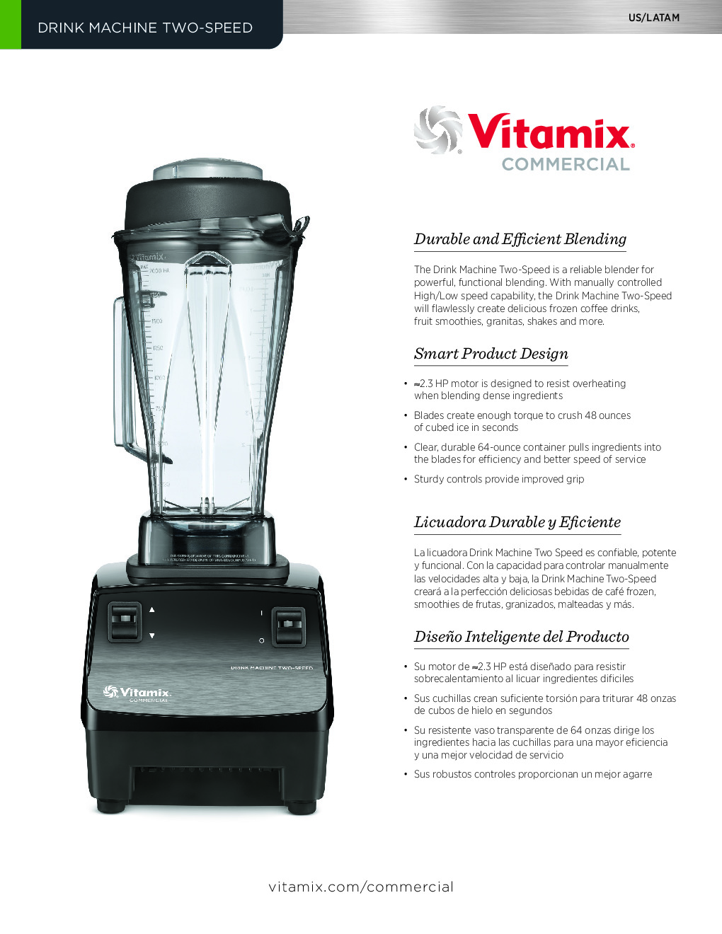 Vitamix 62828 Drink Machine Two Speed Blender