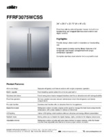 SUM-FFRF3075WCSS-Spec Sheet