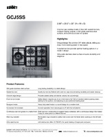 SUM-GCJ5SS-Spec Sheet