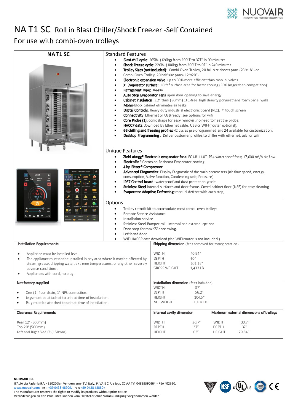 Convotherm NA T1 SC 37