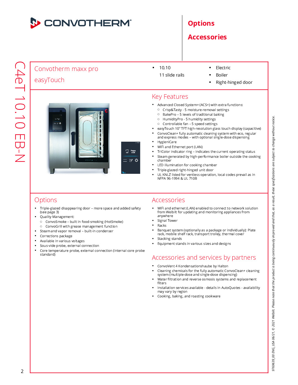 Convotherm C4 ET 10.10EB-N Electric Combi Oven