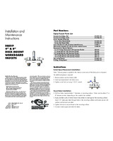 TSB-5F-8CWX12-Installation And Maintenance Instructions