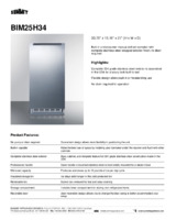 SUM-BIM25H34-Spec Sheet