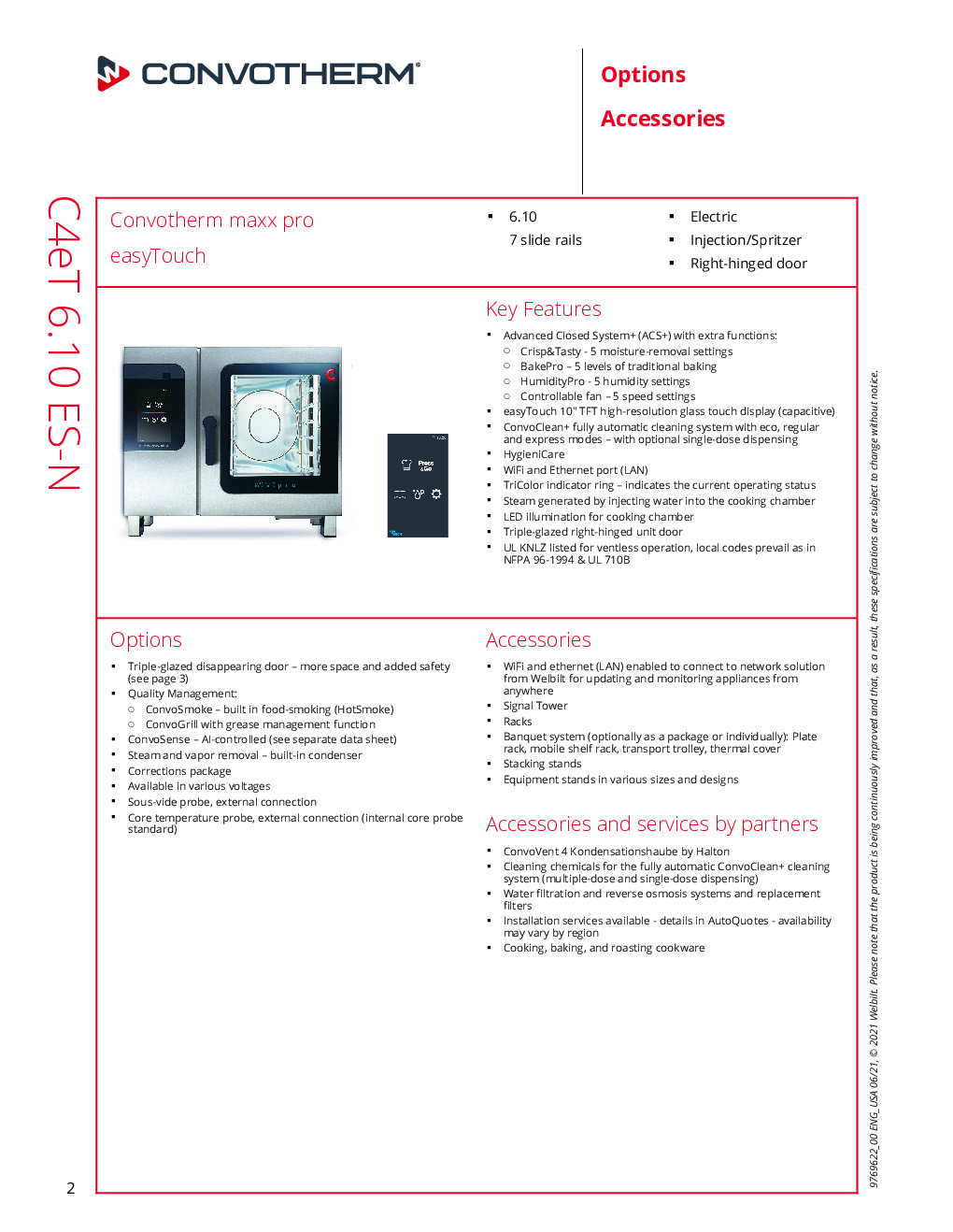 Convotherm C4 ET 6.10ES-N Electric Combi Oven