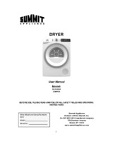 SUM-SLS24W4P-Dryer Manual