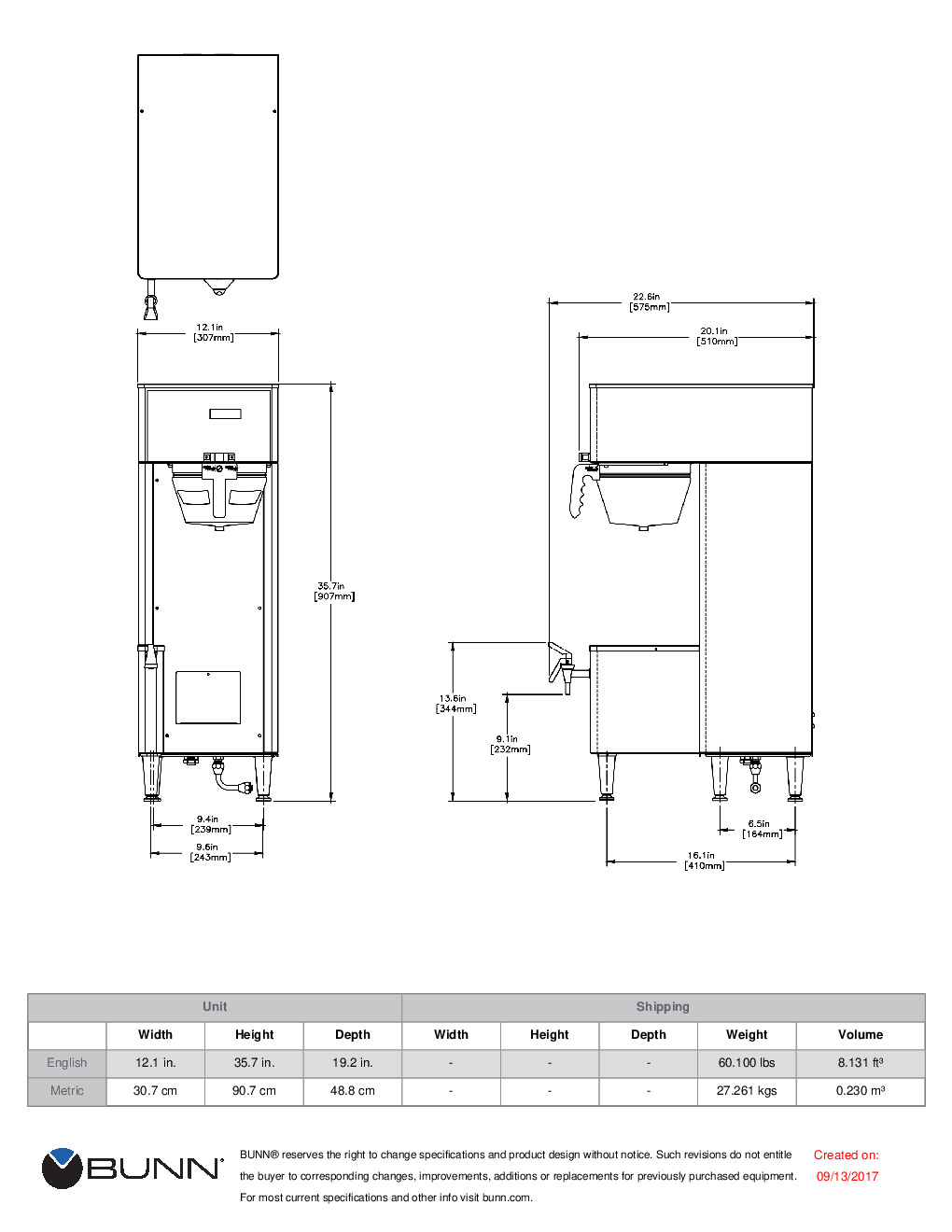 Bunn BrewWISE Single ThermoFresh TF DBC Brewer-SS 34800.0017