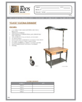 John Boos CUCG20 Cucina Grande Work Table - 48 x 28