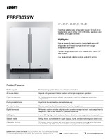 SUM-FFRF3075W-Spec Sheet