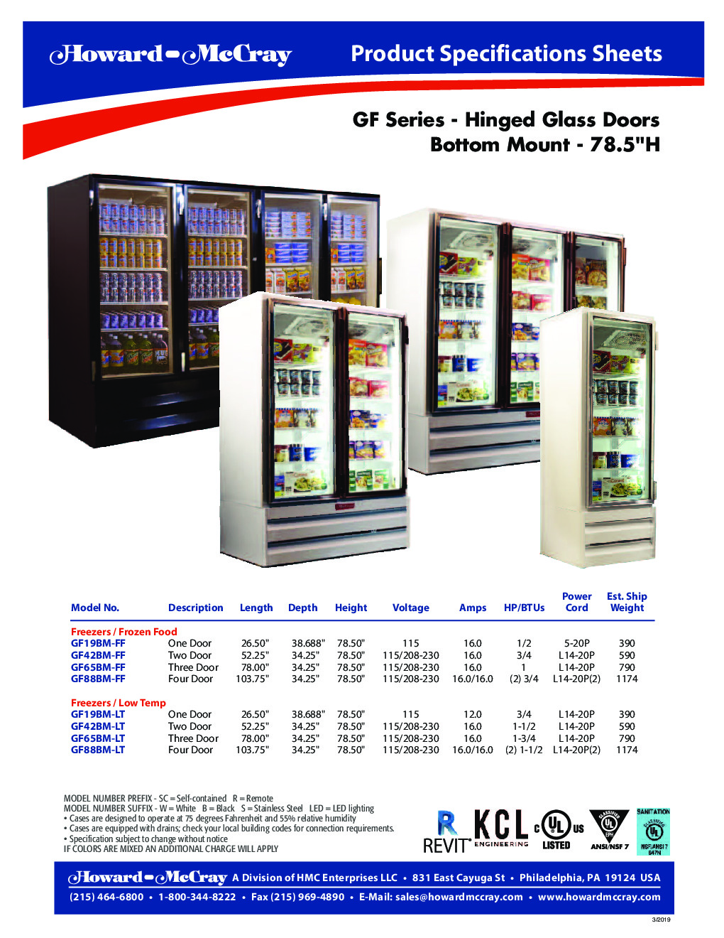 Howard-McCray GF88BM-B-LT Merchandiser Freezer