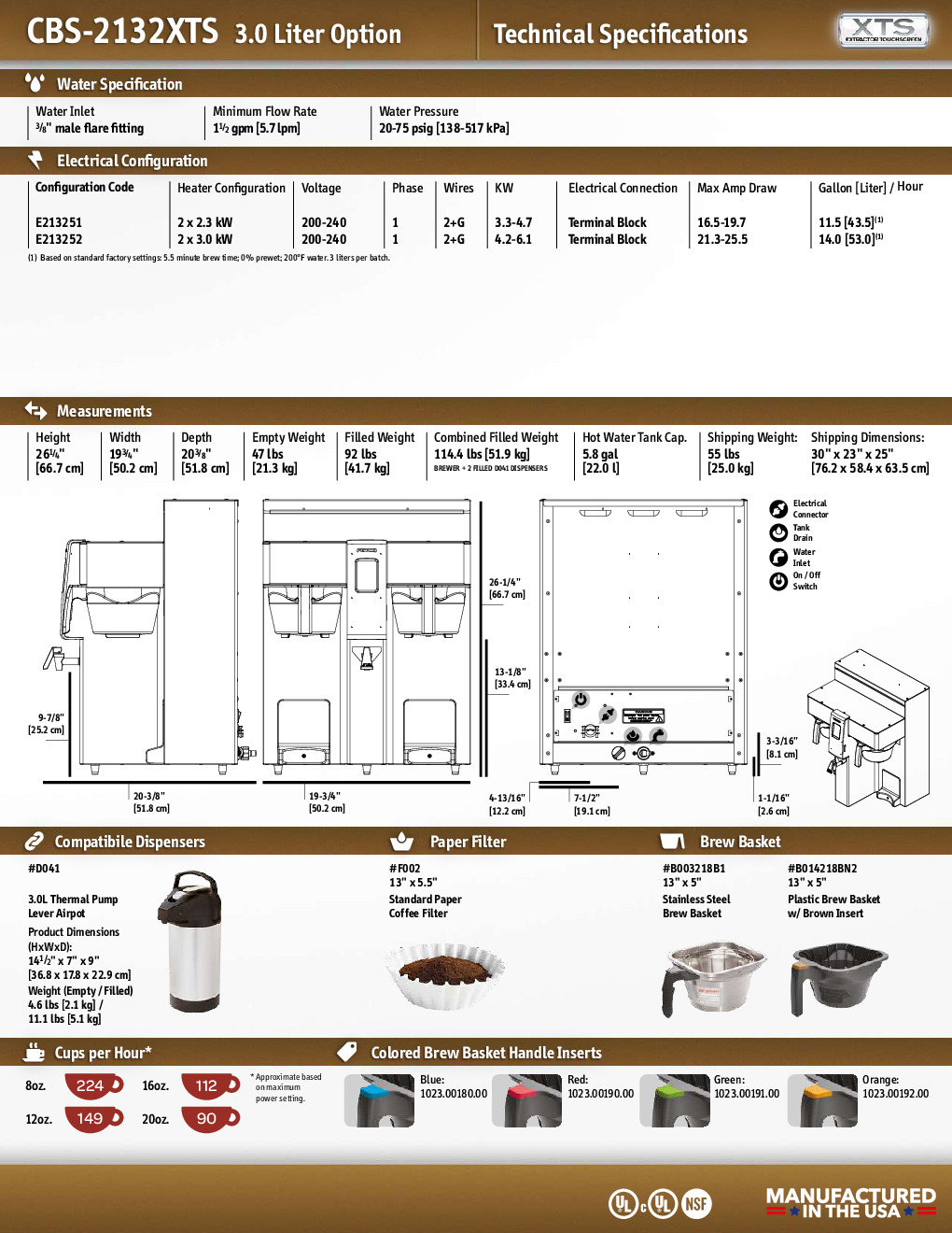 FETCO CBS-2131XTS (E213151) Coffee Brewer for Airpot
