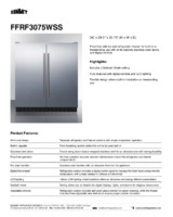 SUM-FFRF3075WSS-Spec Sheet