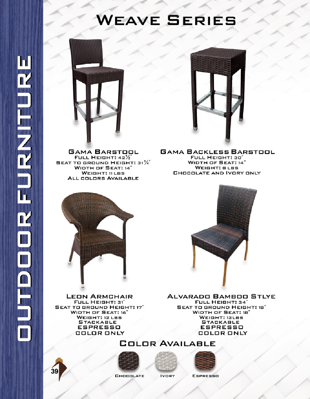 JMC Furniture OUTDOOR ALVARADO CHAIR Outdoor Side Chair