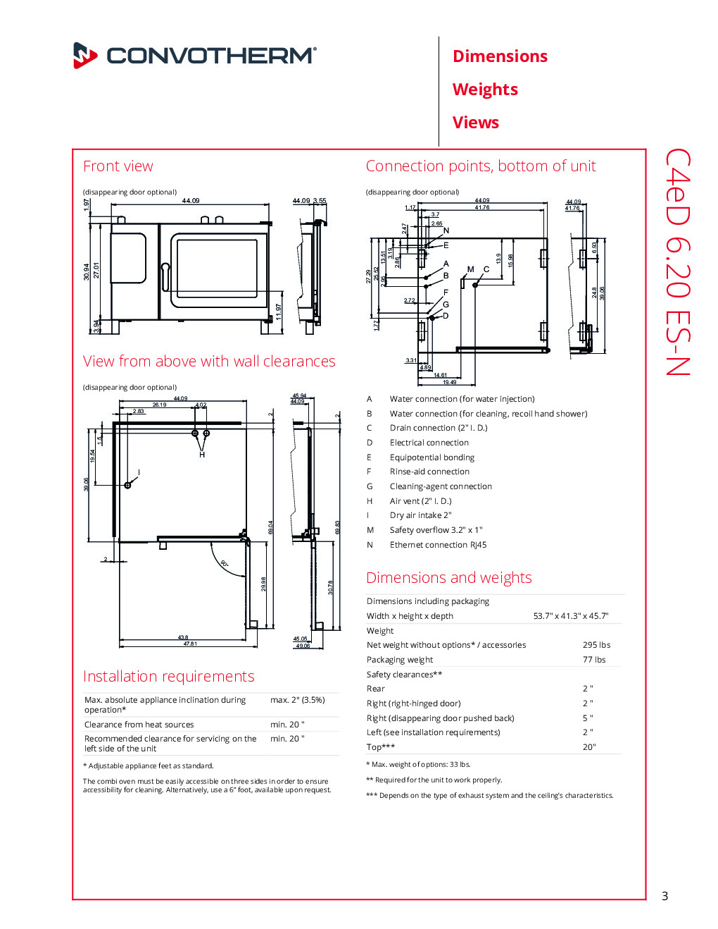Convotherm C4 ED 6.20ES-N Electric Combi Oven