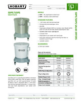Hobart SDPE-11 20 Gallon Electric Polyethylene Salad Dryer - 1/4 HP