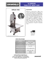 UNI-UHLA-165-Spec Sheet