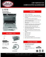 CMA-L-1X16-W-HEATER-Spec Sheet