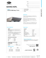 UNO-XAVHC-HCFL-Spec Sheet