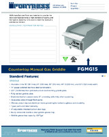 FOR-FGMG15-Spec Sheet