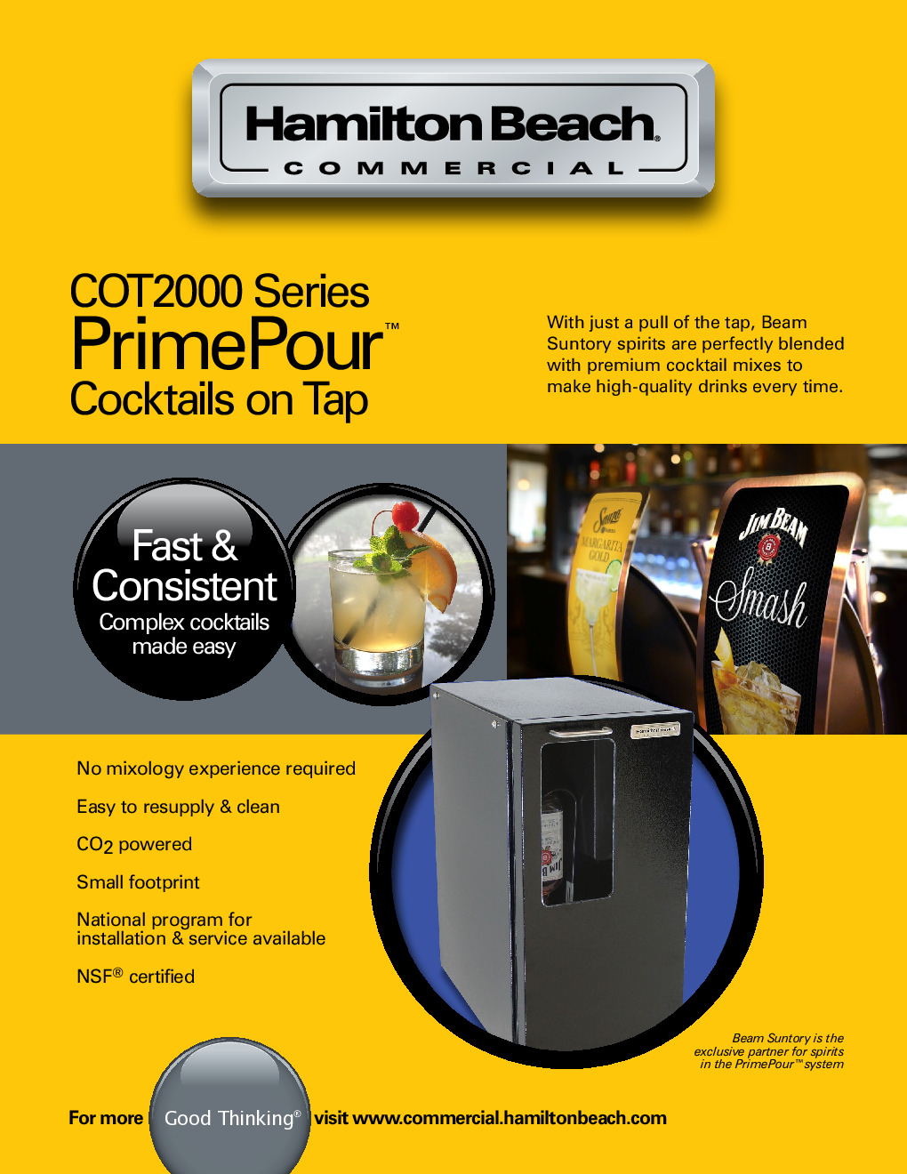 Hamilton Beach COT2000 Cocktail Dispenser Machine