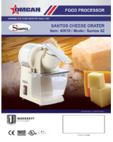 Santos 02 Cheese Grater (1 Disk), 110 lbs/hr