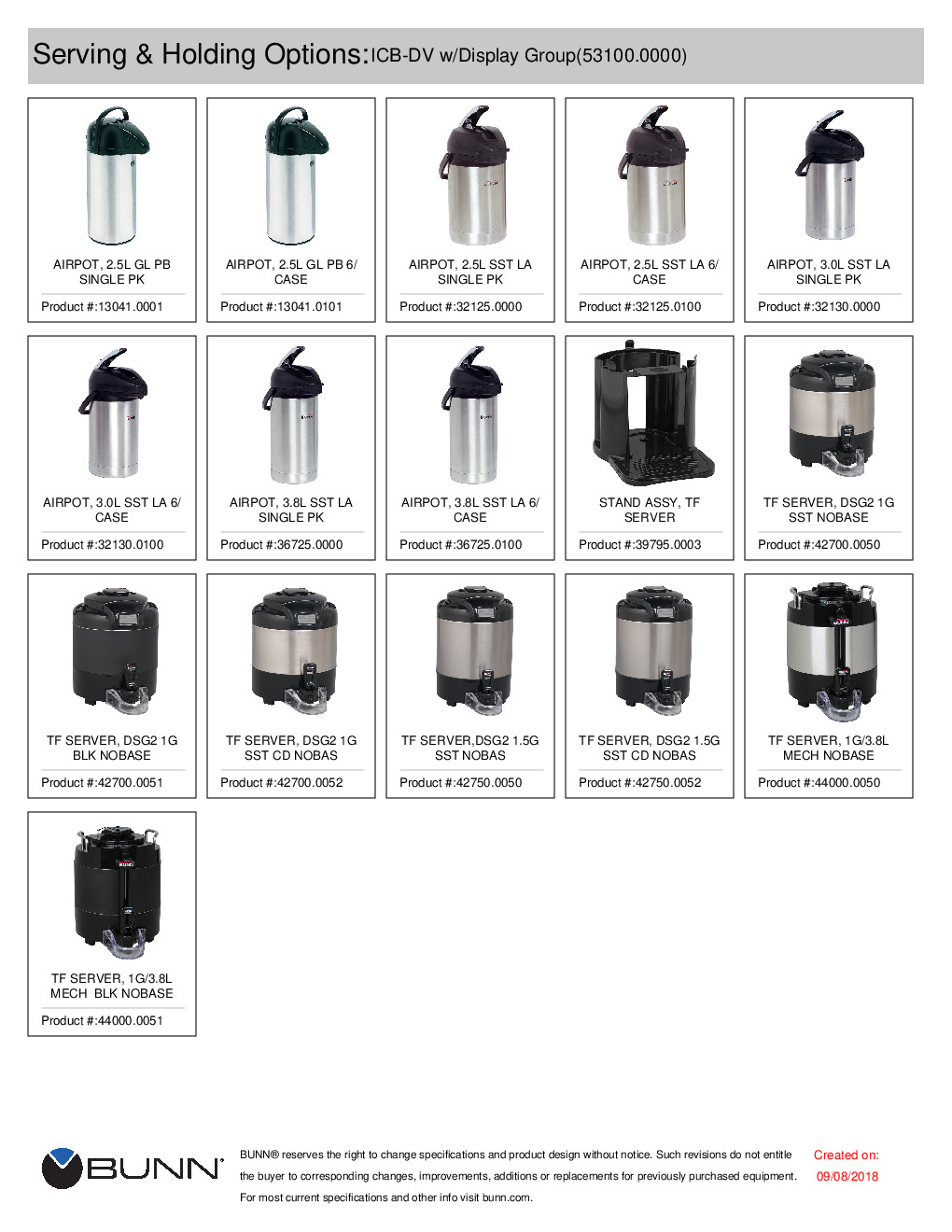 Bunn 53100.0000 ICB-DV Automatic Coffee Brewer, Dual Voltage (120/208-240V)