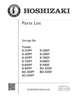 HOS-BD-500SF-Parts Manual