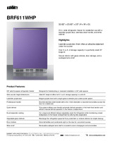 SUM-BRF611WHP-Spec Sheet