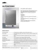 SUM-ALFZ36CSSHV-Spec Sheet