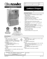 Glastender LC Refrigerated Lettuce Crisper Wall Mount 24W X 24D