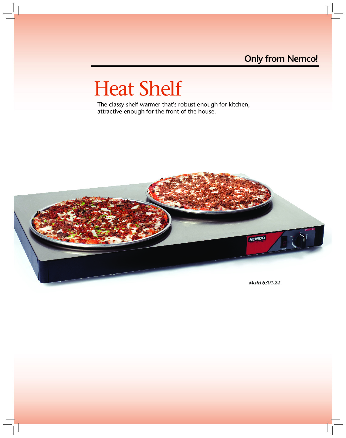 Nemco 6301-72 Heated Shelf Food Warmer