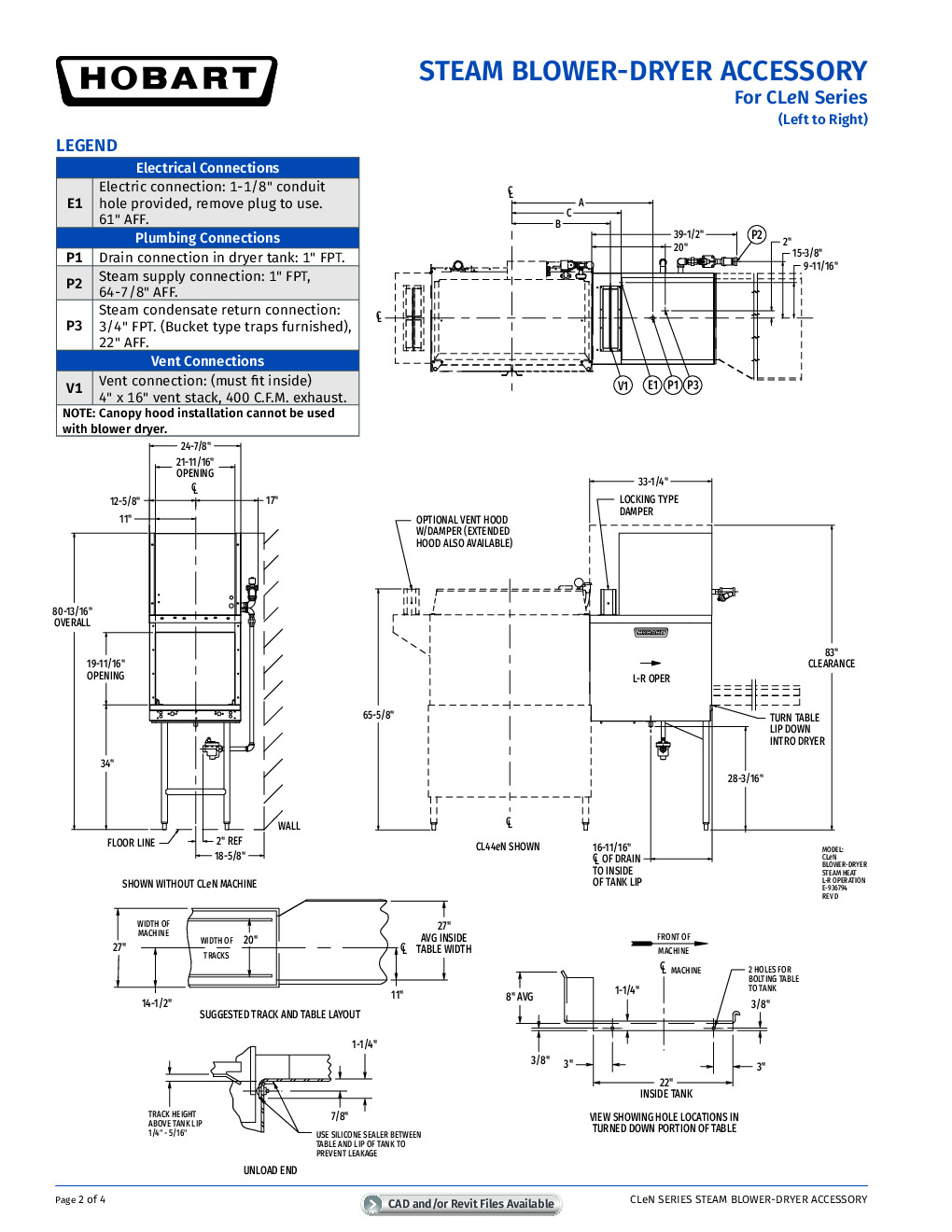 Hobart BDSLRCD-STDDOM Stainless Steel Domestic Blower Dryer Dishwasher ...