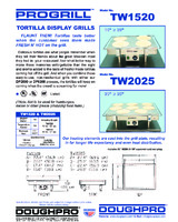 Plancha para Tortilla (DoughPro TW2540E Tortilla Warmer Grill)