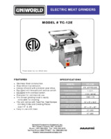 UNI-TC-12E-Spec Sheet