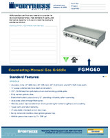 FOR-FGMG60-Spec Sheet